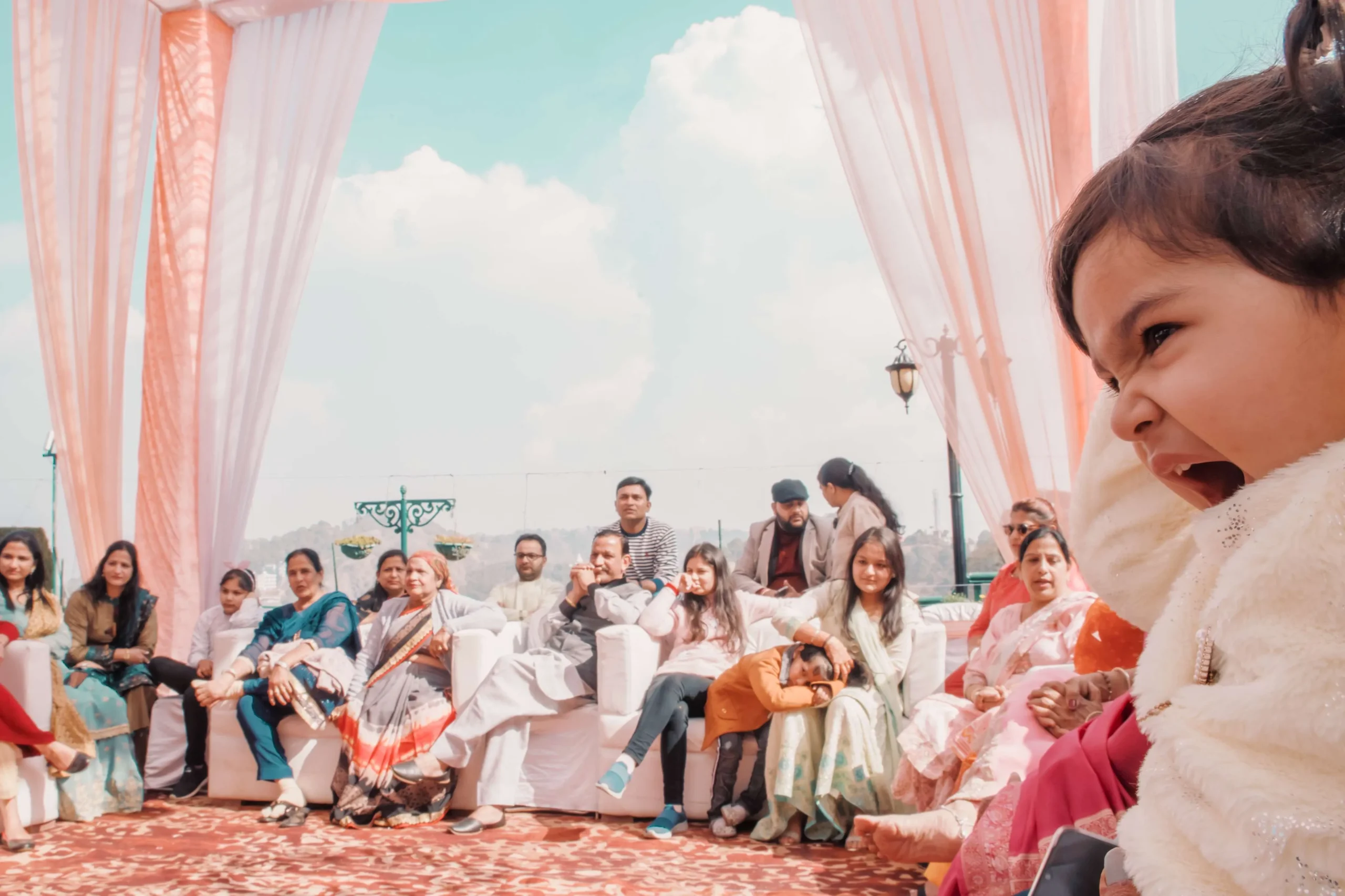 Candid haldi ceremony moment in Ghaziabad