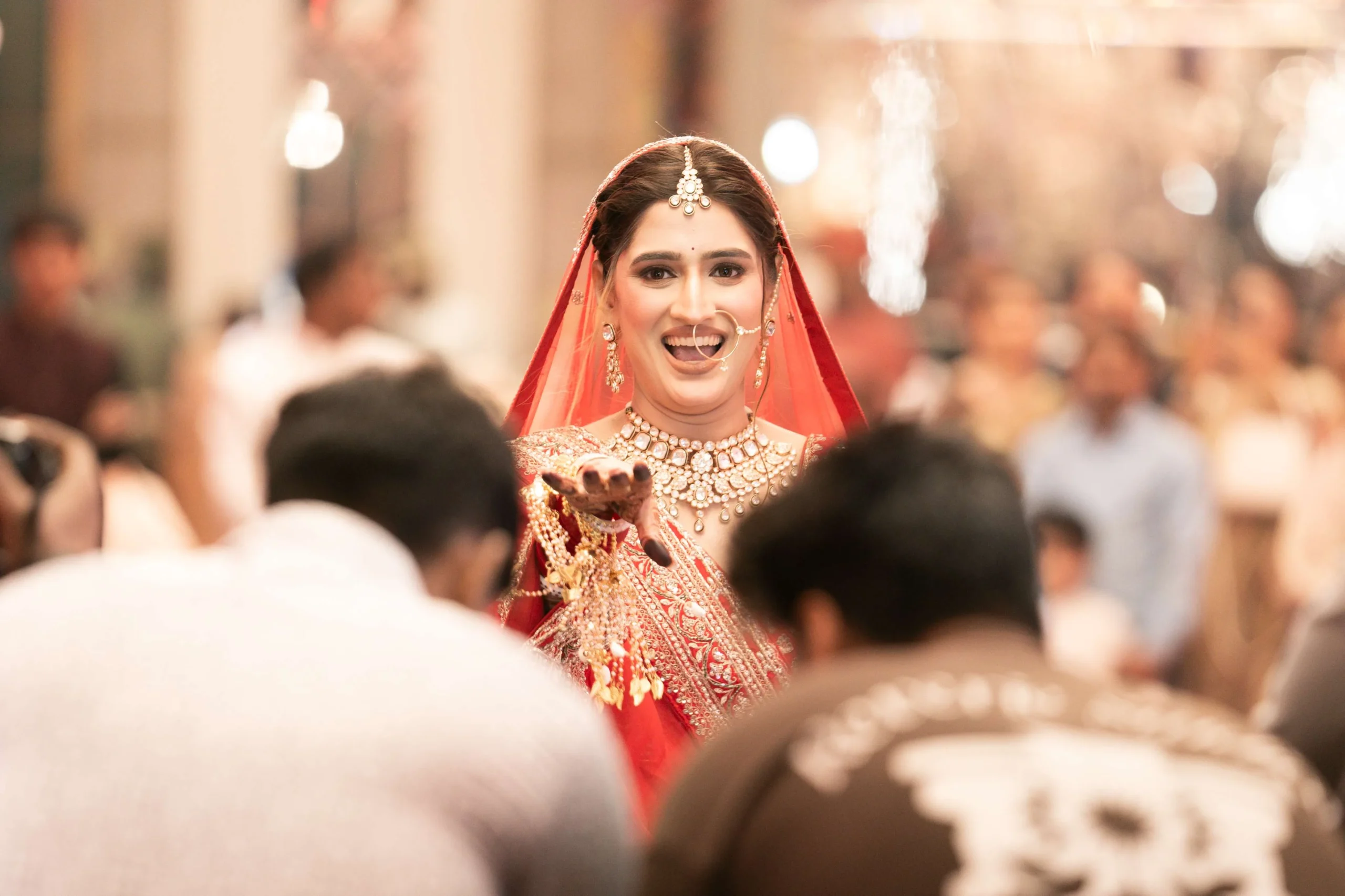 Wedding reception and sangeet photography in Delhi NCR