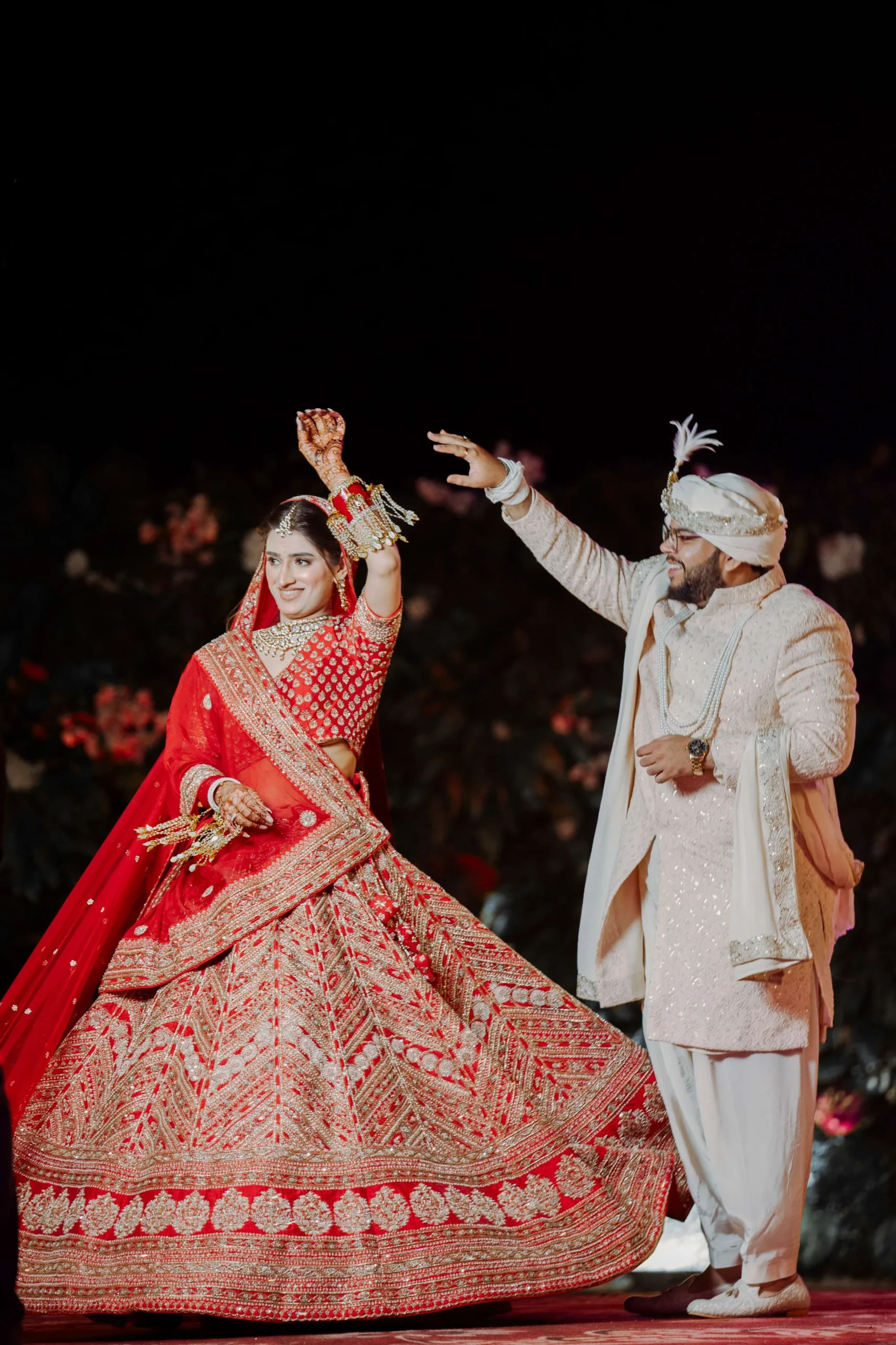 Wedding reception and sangeet photography in Delhi NCR