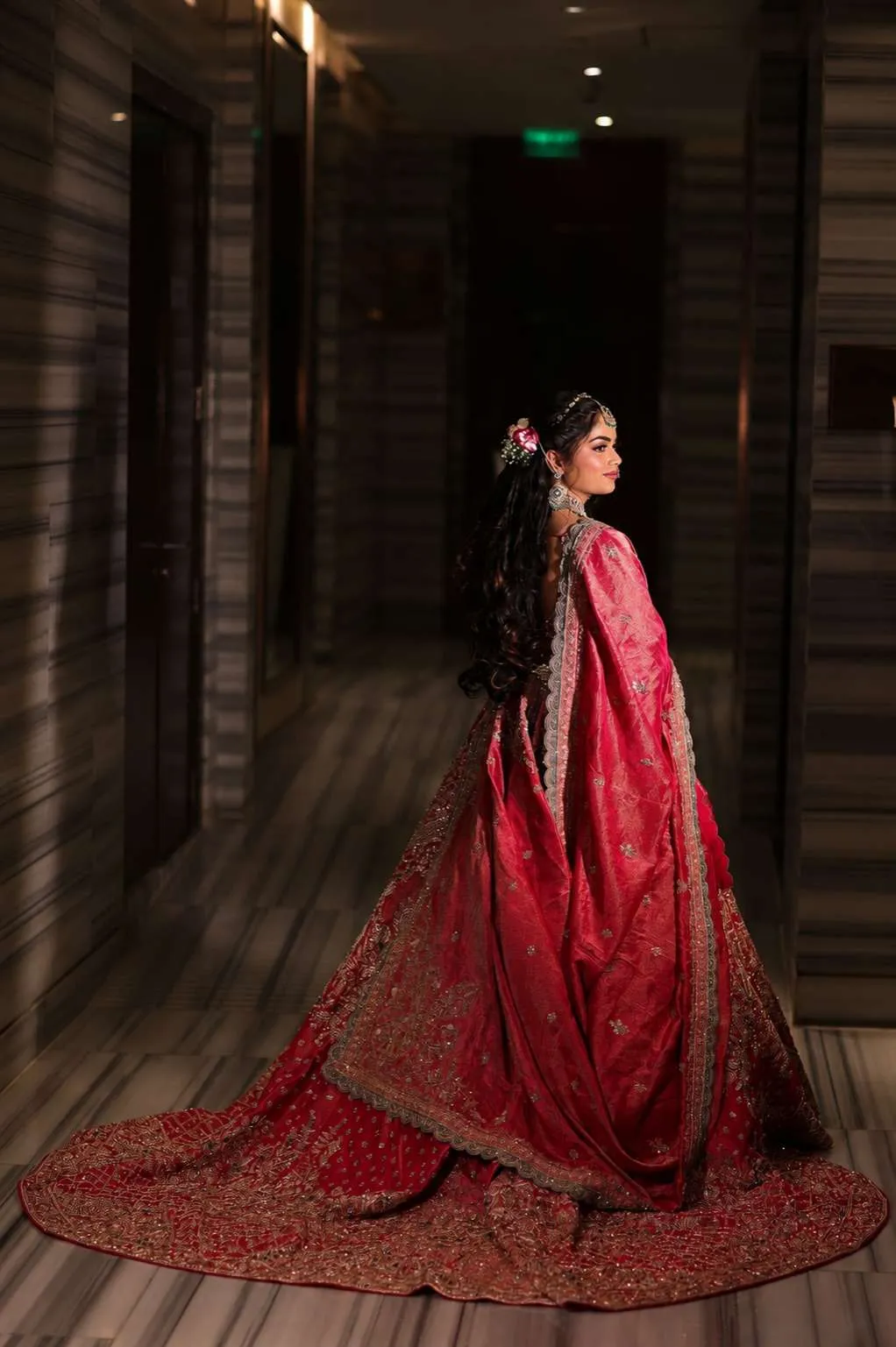 Bridal portrait photographed in Ghaziabad